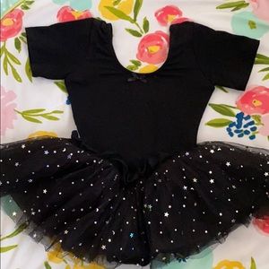 Girl ballet leotard with tutu